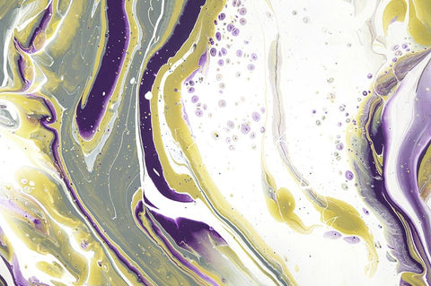 Acrylic Painting Olive Gardens 5 Black Ornate Wood Framed Art Print with Double Matting by Jenny Rainbow Fine Art