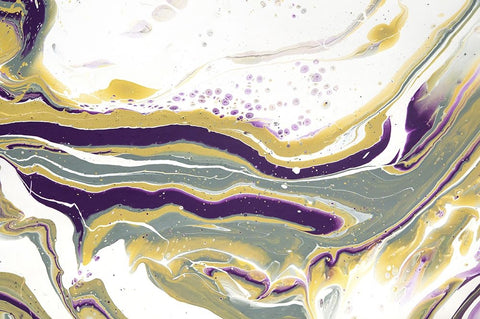 Acrylic Painting Olive Gardens 7 Black Ornate Wood Framed Art Print with Double Matting by Jenny Rainbow Fine Art