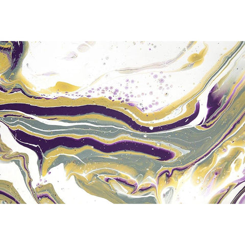 Acrylic Painting Olive Gardens 7 White Modern Wood Framed Art Print by Jenny Rainbow Fine Art