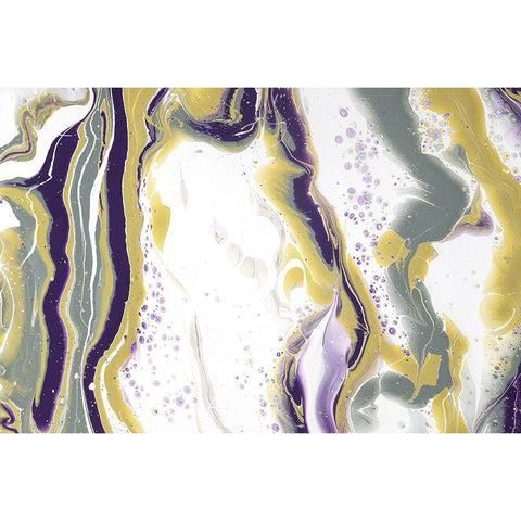 Acrylic Painting Olive Gardens 8 White Modern Wood Framed Art Print by Jenny Rainbow Fine Art