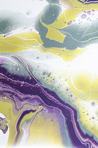 Acrylic Painting Olive Gardens 10 Black Ornate Wood Framed Art Print with Double Matting by Jenny Rainbow Fine Art