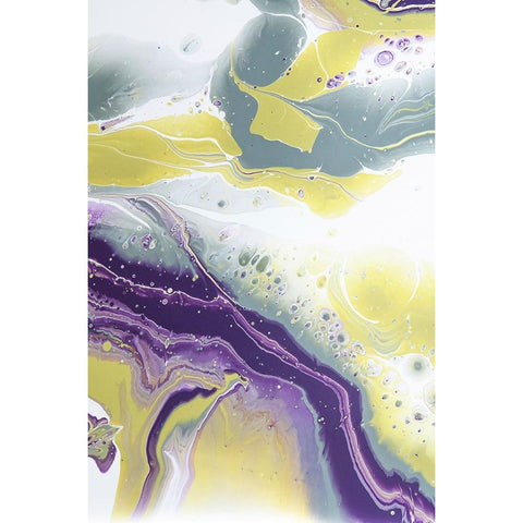 Acrylic Painting Olive Gardens 10 Black Modern Wood Framed Art Print by Jenny Rainbow Fine Art