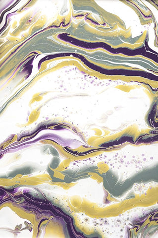 Acrylic Painting Olive Gardens 11 Black Ornate Wood Framed Art Print with Double Matting by Jenny Rainbow Fine Art