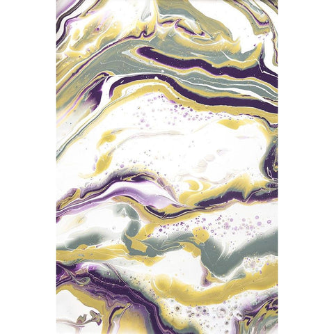 Acrylic Painting Olive Gardens 11 White Modern Wood Framed Art Print by Jenny Rainbow Fine Art