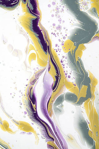 Acrylic Painting Olive Gardens 12 White Modern Wood Framed Art Print with Double Matting by Jenny Rainbow Fine Art