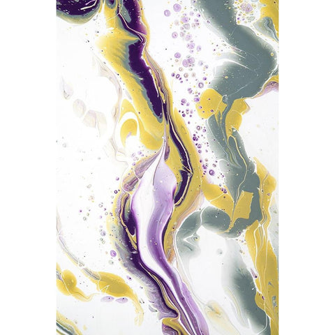 Acrylic Painting Olive Gardens 12 White Modern Wood Framed Art Print by Jenny Rainbow Fine Art