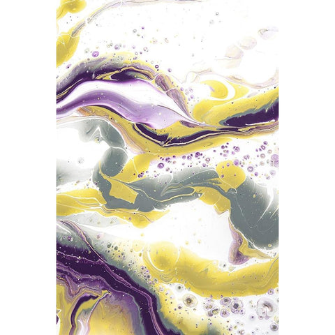 Acrylic Painting Olive Gardens 13 White Modern Wood Framed Art Print by Jenny Rainbow Fine Art