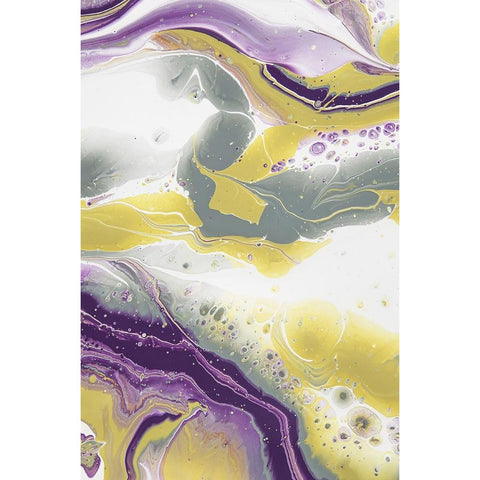 Acrylic Painting Olive Gardens 14 White Modern Wood Framed Art Print by Jenny Rainbow Fine Art