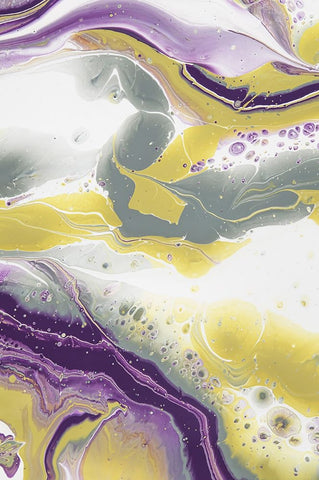 Acrylic Painting Olive Gardens 14 White Modern Wood Framed Art Print with Double Matting by Jenny Rainbow Fine Art