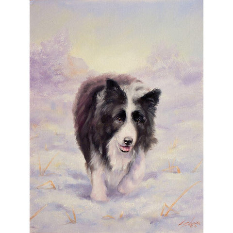 56 White Modern Wood Framed Art Print by Silver, John