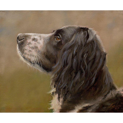 D061 White Modern Wood Framed Art Print by Silver, John
