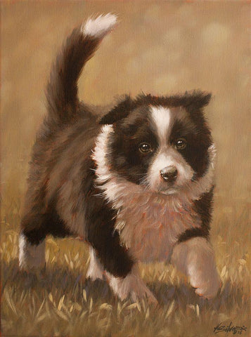 317 White Modern Wood Framed Art Print with Double Matting by Silver, John