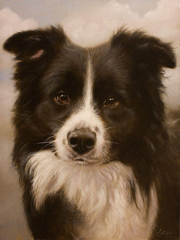 332 Black Ornate Wood Framed Art Print with Double Matting by Silver, John