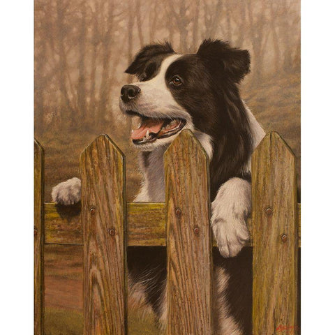 341 Gold Ornate Wood Framed Art Print with Double Matting by Silver, John