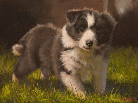 349 White Modern Wood Framed Art Print with Double Matting by Silver, John