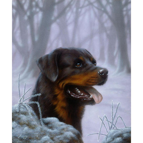 98-A White Modern Wood Framed Art Print by Silver, John