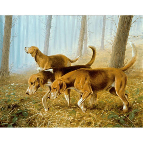 Jsm39-A Gold Ornate Wood Framed Art Print with Double Matting by Silver, John