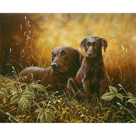 Js26-C Gold Ornate Wood Framed Art Print with Double Matting by Silver, John