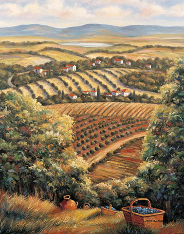Valley D Black Ornate Wood Framed Art Print with Double Matting by Zaccheo, John