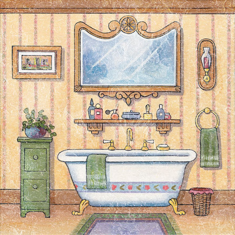 Za2056 Black Ornate Wood Framed Art Print with Double Matting by Zaccheo, John