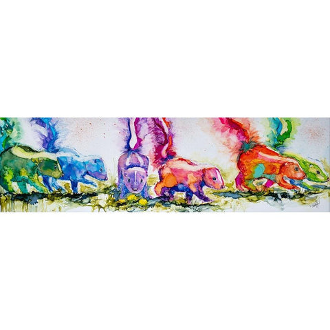 The Aromatherapists White Modern Wood Framed Art Print by Art by Leslie Franklin