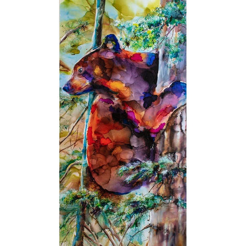 Cub Scouting White Modern Wood Framed Art Print by Art by Leslie Franklin