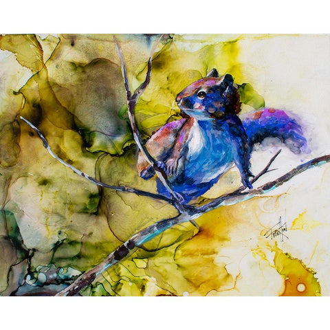 Did Someone Call Me_ Black Modern Wood Framed Art Print by Art by Leslie Franklin