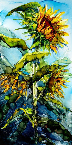 Rise To The Occasion Black Ornate Wood Framed Art Print with Double Matting by Art by Leslie Franklin