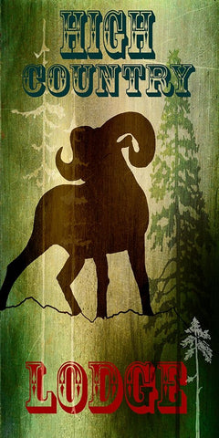 Lodge High Country Lodge Black Ornate Wood Framed Art Print with Double Matting by LightBoxJournal