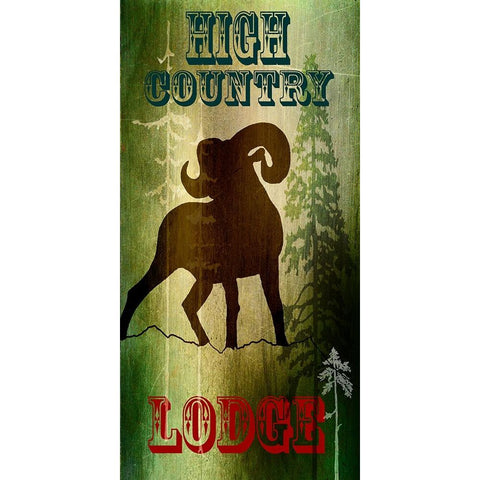 Lodge High Country Lodge Gold Ornate Wood Framed Art Print with Double Matting by LightBoxJournal