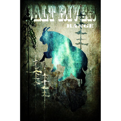 Wind River III White Modern Wood Framed Art Print by LightBoxJournal