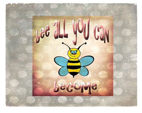 Bee All You Can Become 2 Black Ornate Wood Framed Art Print with Double Matting by LightBoxJournal