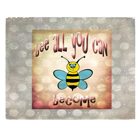 Bee All You Can Become 2 Gold Ornate Wood Framed Art Print with Double Matting by LightBoxJournal