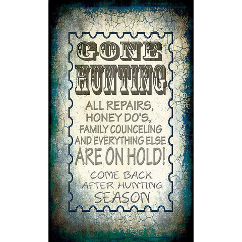 Gone Hunting Gold Ornate Wood Framed Art Print with Double Matting by LightBoxJournal