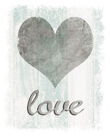 Love White Modern Wood Framed Art Print with Double Matting by LightBoxJournal