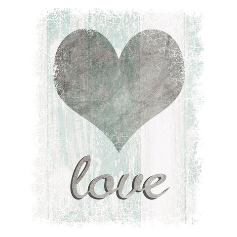 Love Black Modern Wood Framed Art Print with Double Matting by LightBoxJournal