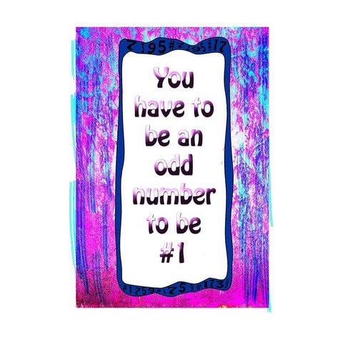 Number 1 Black Modern Wood Framed Art Print with Double Matting by LightBoxJournal