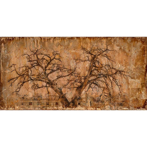Autumn Tree White Modern Wood Framed Art Print by LightBoxJournal