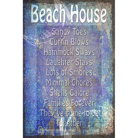 Beach House Black Modern Wood Framed Art Print with Double Matting by LightBoxJournal