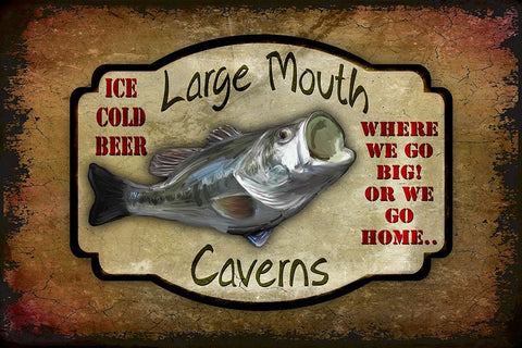 Large Mouth Cavern II White Modern Wood Framed Art Print with Double Matting by LightBoxJournal