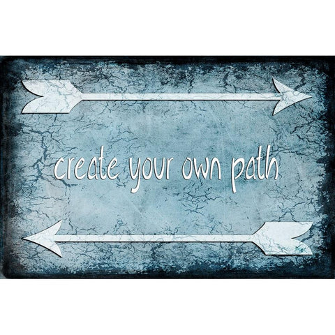 Choose Path Black Modern Wood Framed Art Print with Double Matting by LightBoxJournal