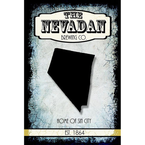 States Brewing Co_Nevada Black Modern Wood Framed Art Print with Double Matting by LightBoxJournal