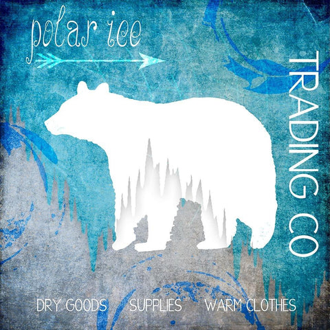 Polar Ice White Modern Wood Framed Art Print by LightBoxJournal