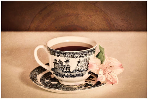 High Tea 2 White Modern Wood Framed Art Print with Double Matting by LightBoxJournal