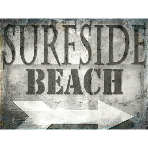 Surfside Beach Gold Ornate Wood Framed Art Print with Double Matting by LightBoxJournal