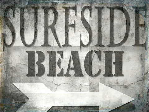 Surfside Beach Black Ornate Wood Framed Art Print with Double Matting by LightBoxJournal