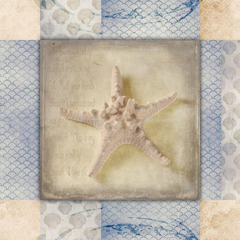 White Sea Bumpy Star White Modern Wood Framed Art Print by LightBoxJournal