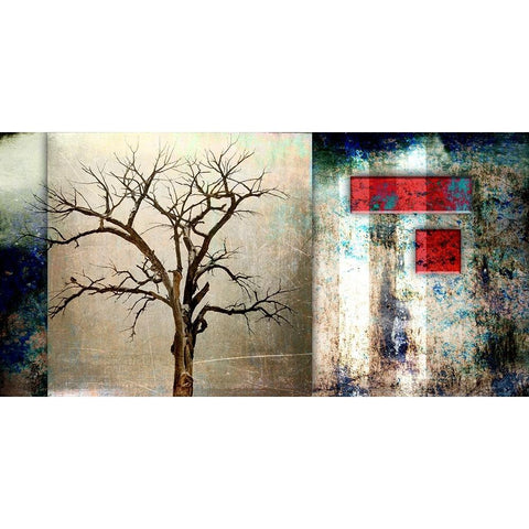 Cottonwood Tree Part 12 Gold Ornate Wood Framed Art Print with Double Matting by LightBoxJournal