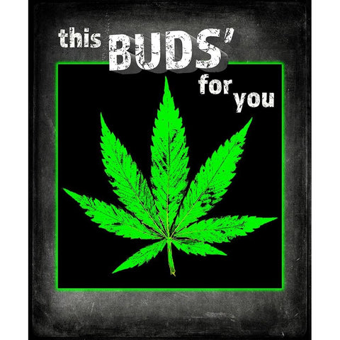 Dorm Room Light It Up This Bud Black Modern Wood Framed Art Print with Double Matting by LightBoxJournal