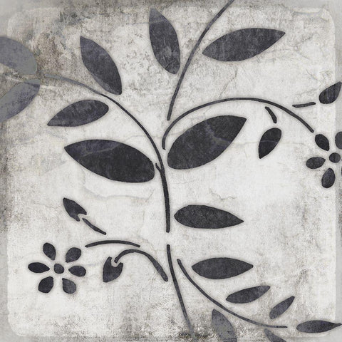 Leaf Pattern 2 Gold Ornate Wood Framed Art Print with Double Matting by LightBoxJournal